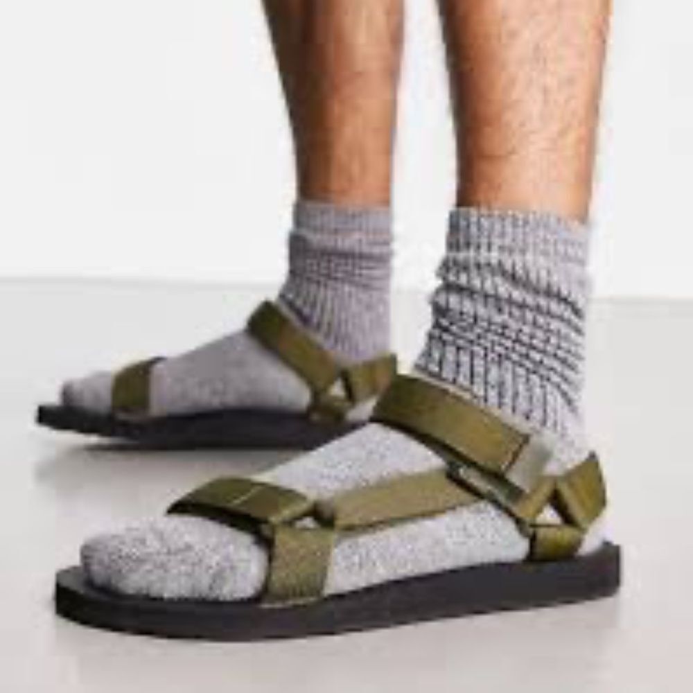Teva Men's Olive Green Original Style Sandals S/N 6502 Sz 9